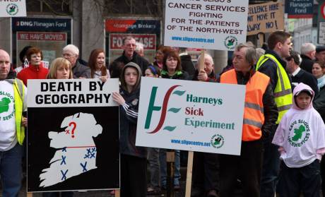 Gathering on O'Connell street