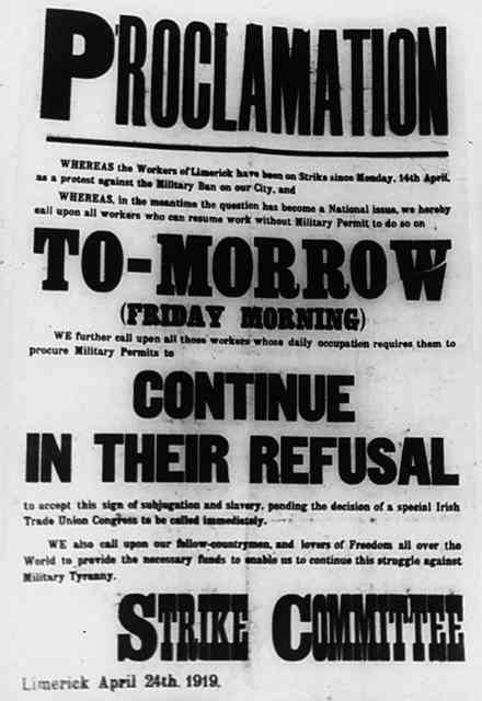 The strike was called with 6 and a half hours notice - posters were crucial to get the word out