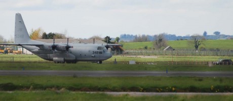 US Hercules Warplane at Shannon Easter Sunday