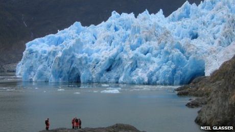  San Rafael Glacier in Patagonia, one of the 270 glaciers included in this study, has retreated about 8km since the peak of the 'Little Ice Age'