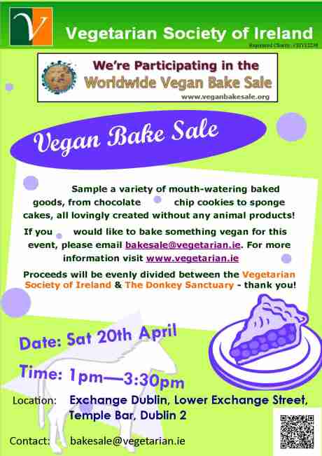 Vegan bake sale poster