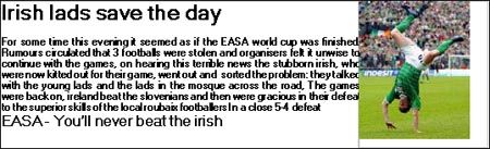 irish lads save the day