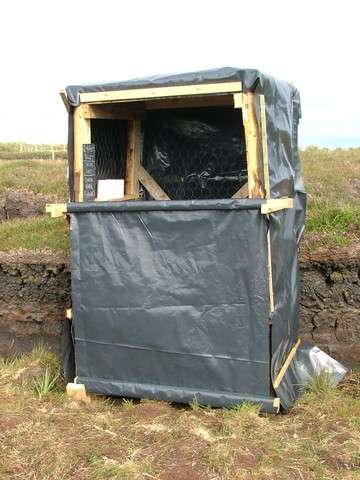 Room with a view.. the compost toilet