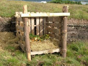 The compost heap.