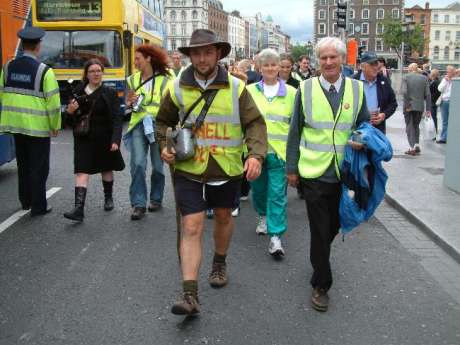 Walk Arrives on O'Connell Street