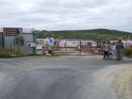 At the Shell compound Rossport with Vincent and Philip.