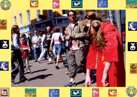 Owen in Shop street shortly before Bush's visit at the end of Ireland's EU presidency.