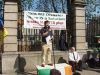 Brian Guckian Speaking Outside the Dáil (about Tara/M3)