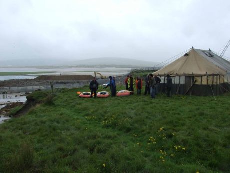 The new marquee just after setup