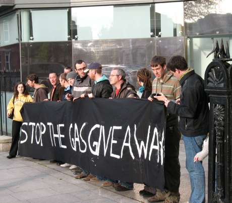 Protest outside Shell HQ in Dublin last year
