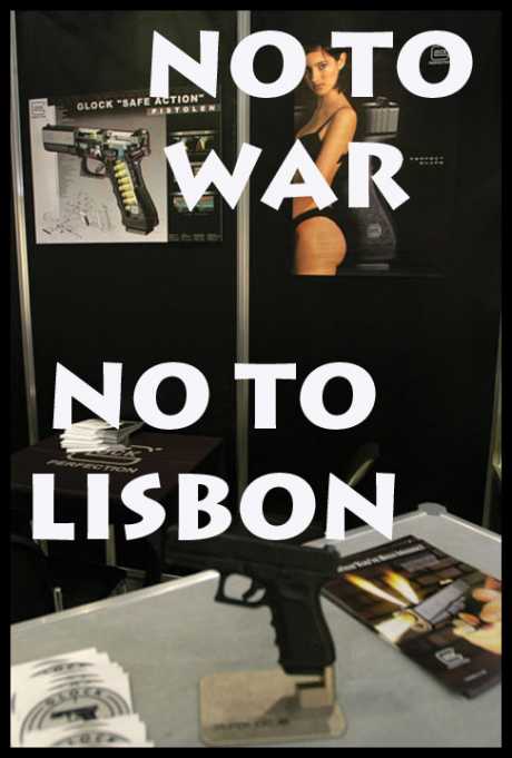 Happiness is a Warm Gun - Arms trade show, London, 2003.  Paul Mattsson