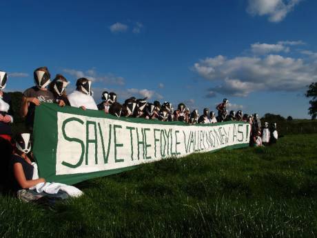 climate camp 2010 - Save the Foyle Valley No New A5