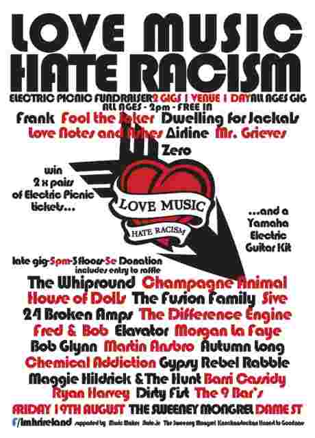 Click on image to see full-sized version Love Music Hate Racism Festival Fundraiser and All Ages gig this Friday