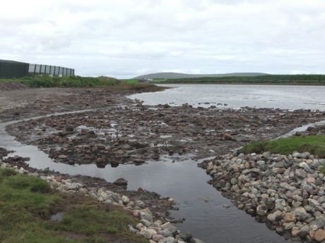 Special Area of Conservation dug up to lay the pipe under the Leeenamore stream 