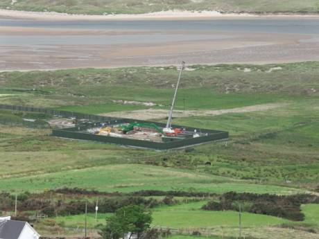 Click on image to see full-sized version Tunnel Boring Machine reception pit at Glengad