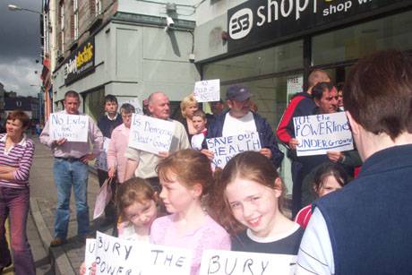 Protest in Sligo, July 4th.