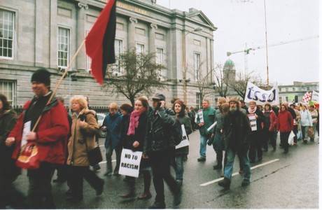 Serious anarchist on the march