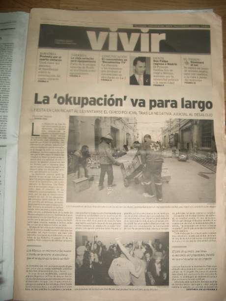 Makabra occupation : second page of la Vanguard (Mon  4 dec 06)