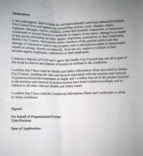 Click on image to see full-sized version Indemnify DCC