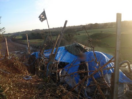 Tent at the front line of Rath Lugh