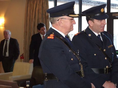 Click on image to see full-sized version Chief Superintendent Tony McNamara & the new District Superintendent Michael Larkin.