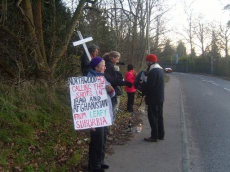 Vigil Opposite Northwood HQ Dec 28th.