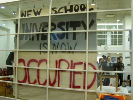 New York City: New School University is now OCCUPIED