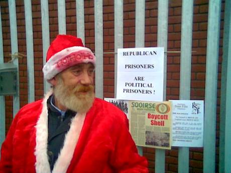 Santa at the CABHAIR Swim.