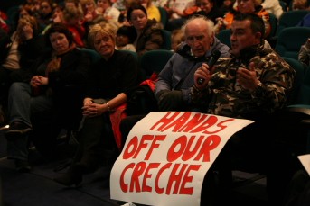 One father speaks of the devastating impact on his family if the Connolly Community Creche closes.