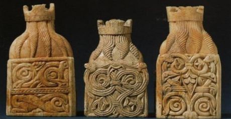 The Celtic design on the Lewis chessmen