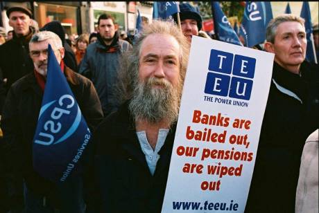 Banks bailed out and pensions wiped out