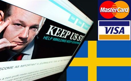 Enemies of Wikileaks taken out: Mastercard, Visa, Sweedish government website