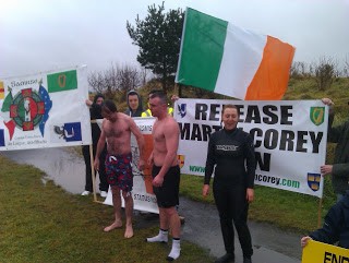 The December 2012 sponsored swim in Craigavon Lakes , organised by Cabhair.