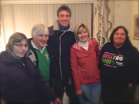 RoJ Whelan (centre) pictured with the family