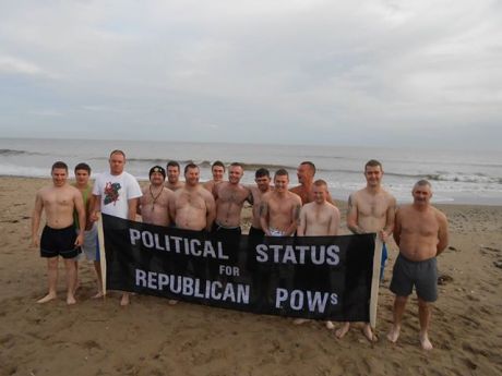 The Wexford Boys - 14 sponsored swimmers , for Cabhair, 25th December 2013.