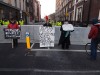 Outside the barricades on Kildare St.