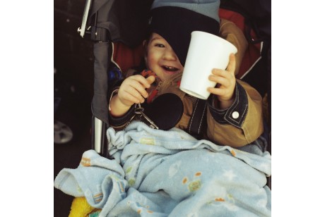 Adam the youngest protestor