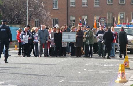 The March Assembles at Parnell Square