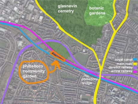 map of phibsboro community garden