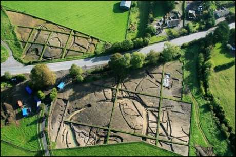 Click on image to see full-sized version Roestown aerial - ready for destruction