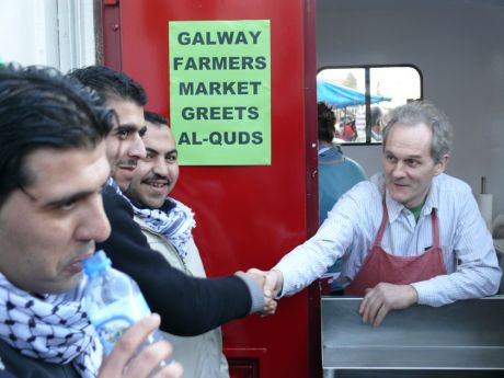 A Cead Mile Failte in the Galway Farmers Market