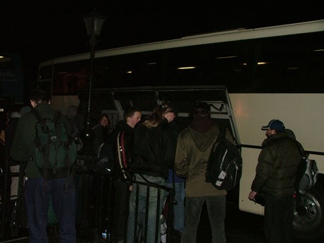 Loading Luggage onto The Coach