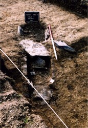 Long cist burial Collierstown 1