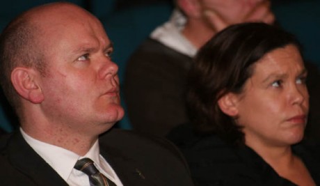 Dith Doolin and Mary Lou McDonald of Sinn Fin