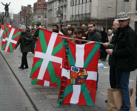 Basque solidarity demonstrators 