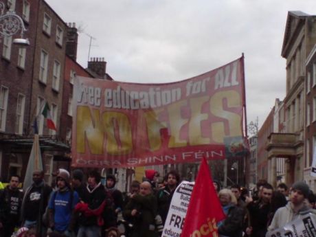 OSF banner at the Dail