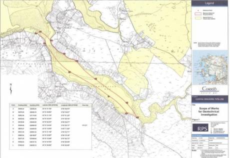 New pipeline route corridoor - still near homes