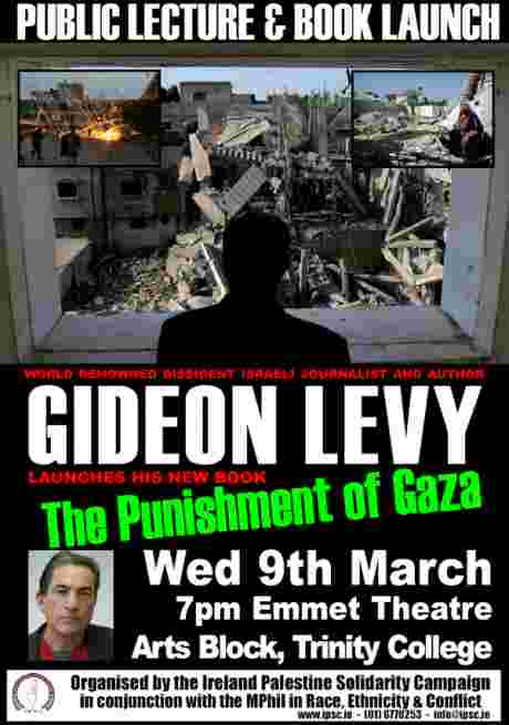 Click on image to see full-sized version Gideon Levy in Dublin - Poster