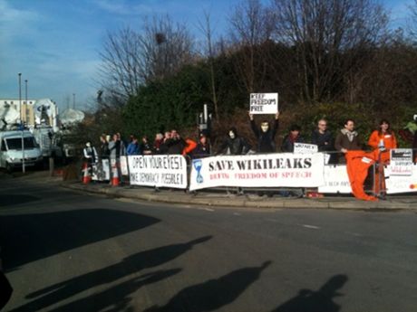 Vigil for Bradley Manning, Julian Assange & Free Speech