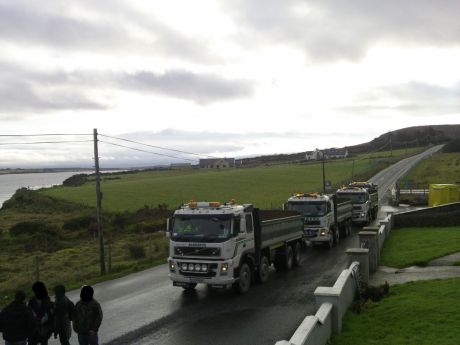 Yet more trucks blocked...